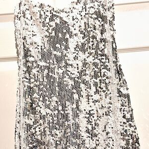 Strapless sparkle dress